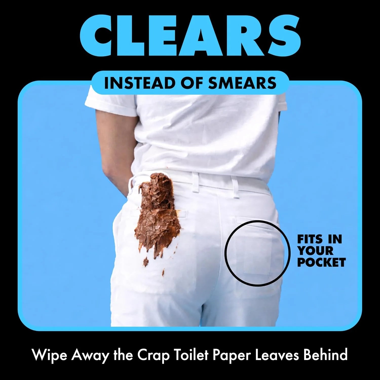 DUDE Wipes Unscented Pocket Packs, Adult Flushable Travel Wipes, 96 Count