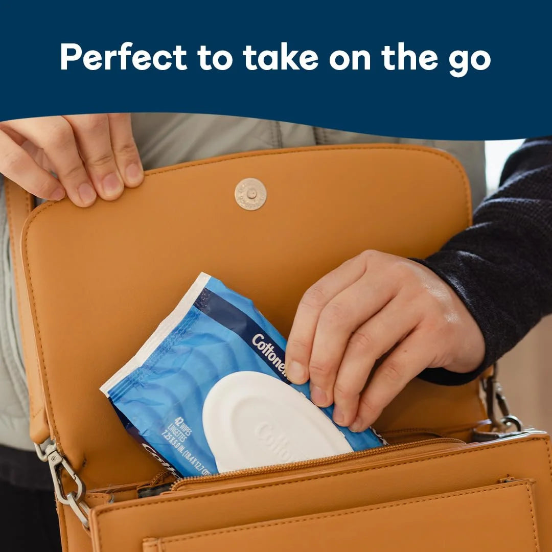 Cottonelle XL Flushable Wipes, 2 Packs, 45 Wipes per Pack
