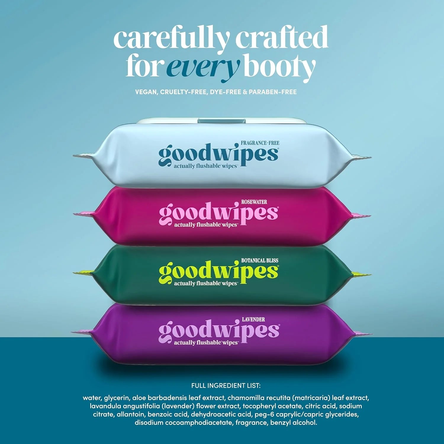goodwipes Flushable Wipes (6 Pack) (50 Count (Pack of 6), Fragrance-Free)