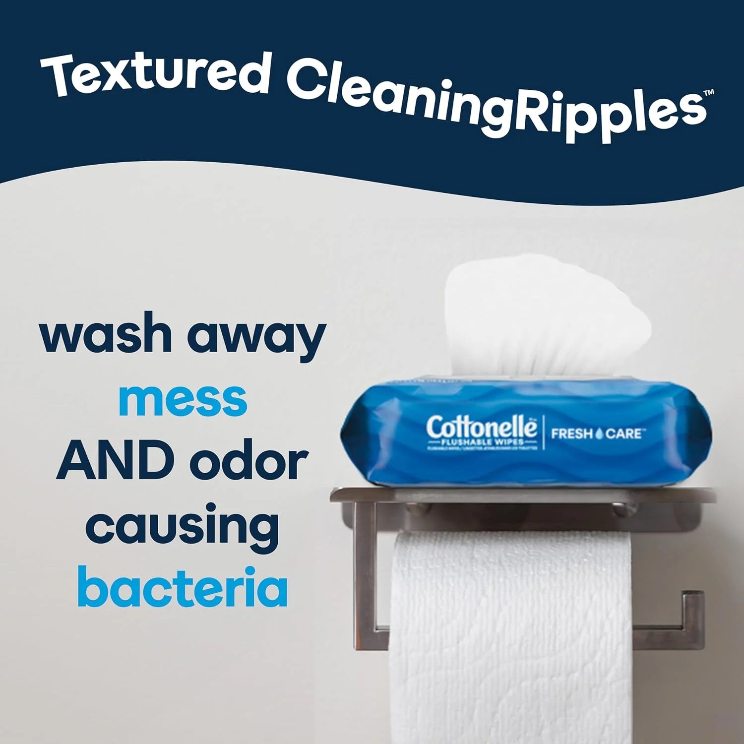 Cottonelle Fresh Feel Flushable Wipes, 16 Packs, 42 Wipes per Pack