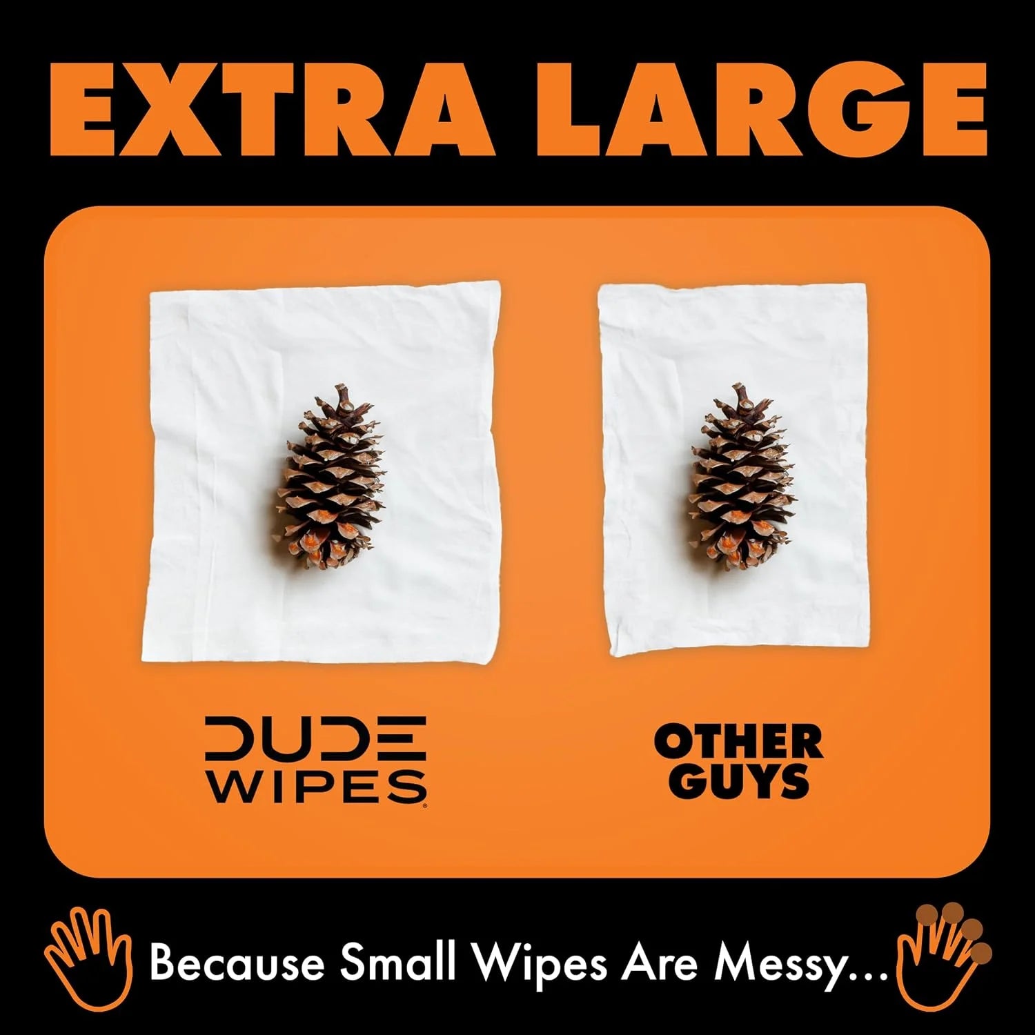DUDE Wipes Dumpkin Spice Adult Flushable Wipes, Pumpkin Scented, 144 Count