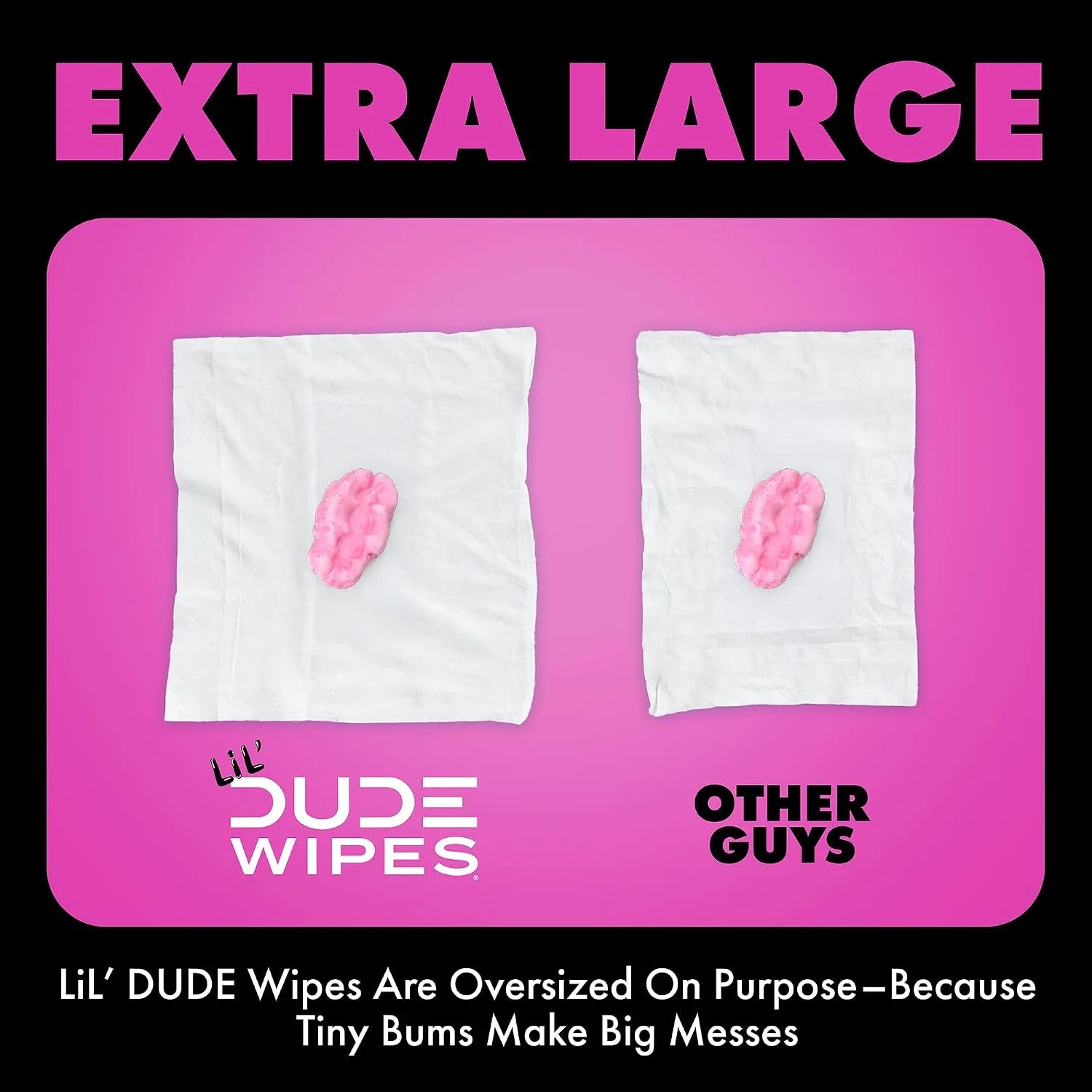 LiL' DUDE Wipes Flushable Potty Training Water Wipes, Bubble Bum, 168 Count