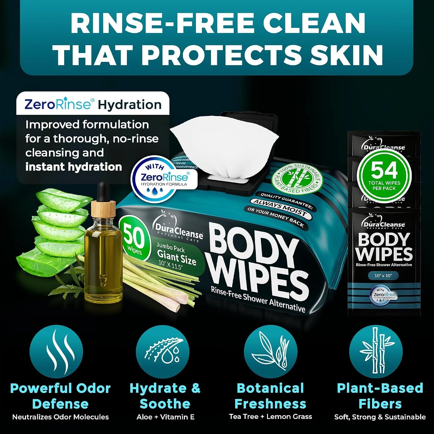 Bulk Body Wipes for Men - Max Clean After Gym - No Rinse XL - 600 Ct 12 Pk