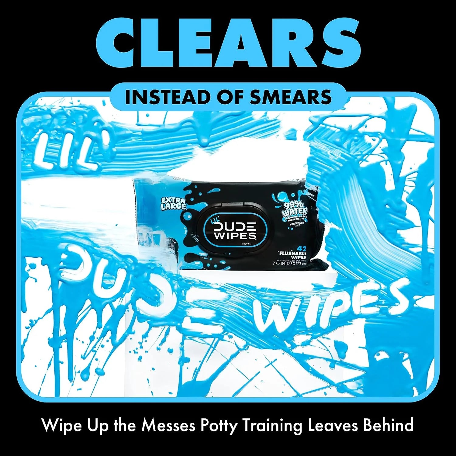 DUDE + LiL' DUDE Wipes Flushable Wipes for Sensitive Skin - 99% Water, Unscented, Hole Family Flushing - 3 Pack (144 Count) + 2 Pack (84 Count) - Vitamin E and Aloe - Septic and Sewer Safe
