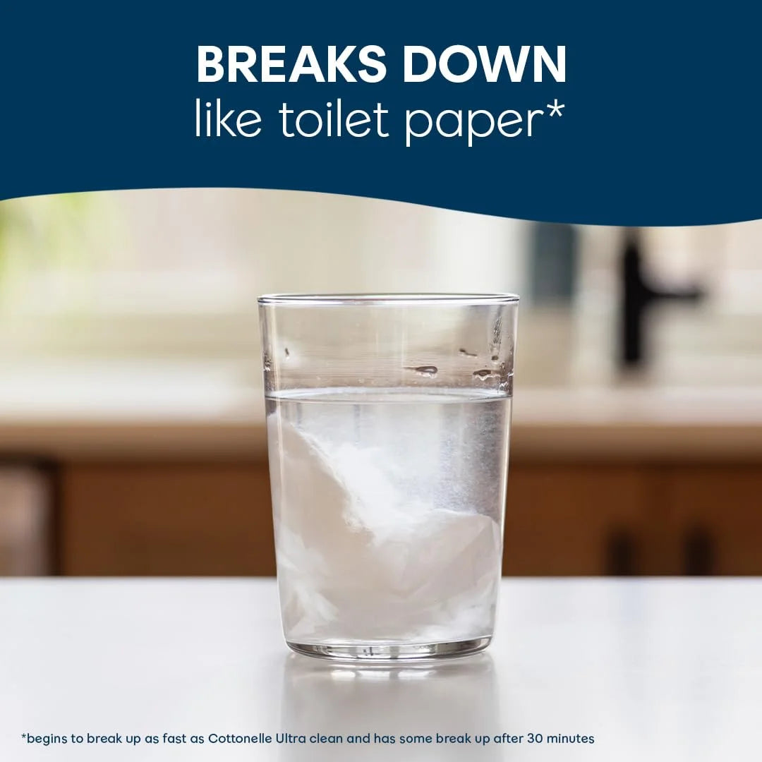 Cottonelle Fresh Feel Flushable Wipes, 16 Packs, 42 Wipes per Pack