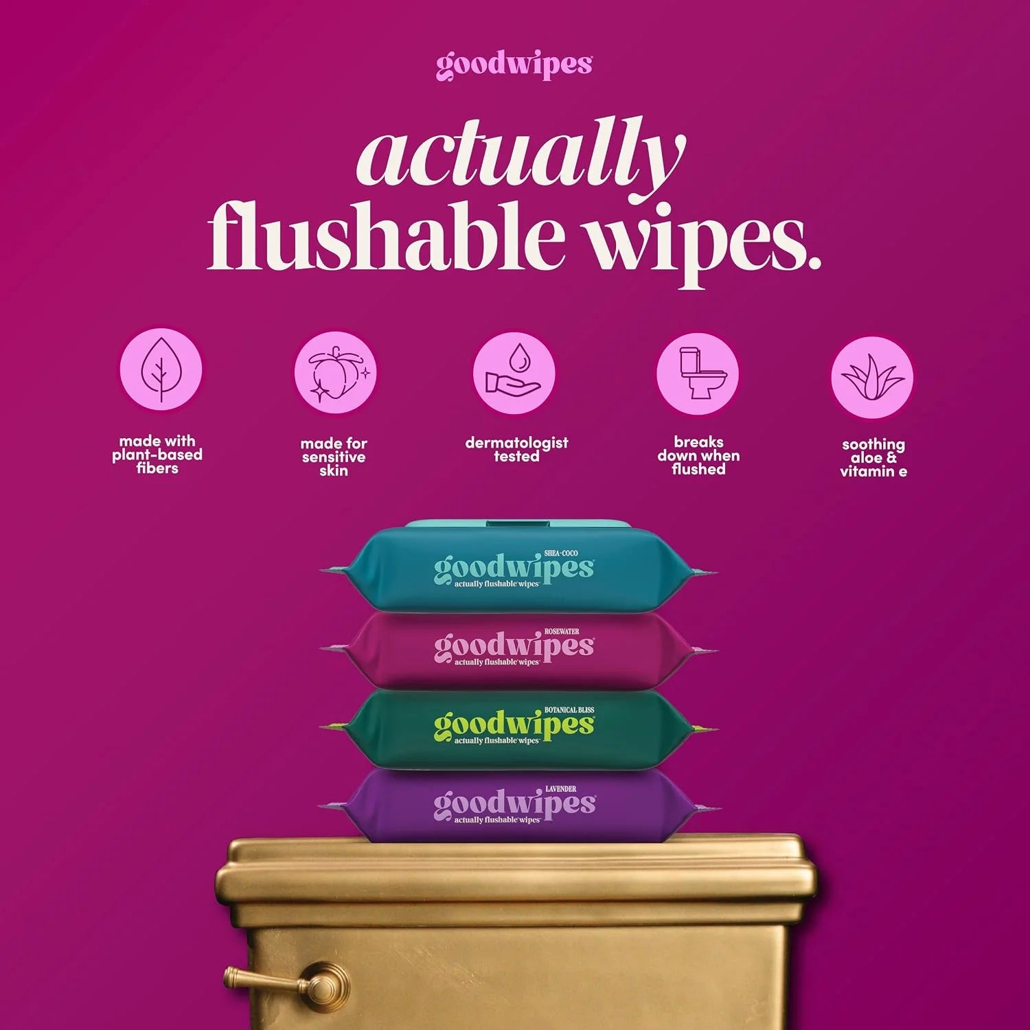 goodwipes Flushable Wipes (6 Pack)